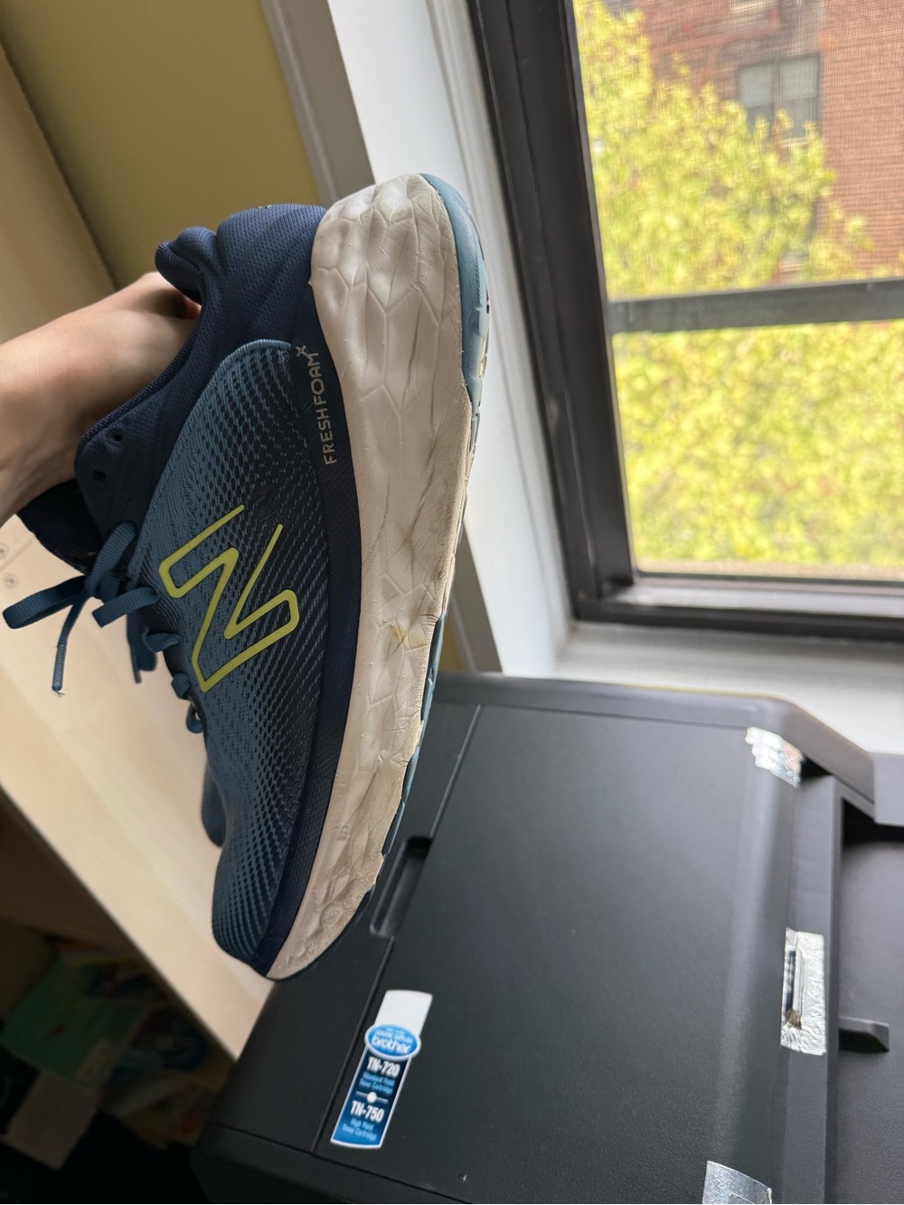 New Balance Mens 10 W Blue Fresh Foam X 840v1 Running Shoes Lace Up P1-95 - Picture 7 of 12